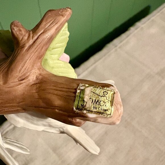 Vintage White Porcelain Birds Courting DOVES Figurine Homco Home Interiors #1453 - Picture 7 of 7